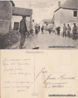 CPA Saint-Hilaire-le-Petit Einwohner Beim Straßenreinigen 1915 - Autres & Non Classés