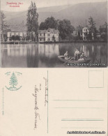 Ilsenburg/Harz Gasthaus Zu Den Rothen Forellen Forellenteich Mit Ruderboot 1913 - Sonstige & Ohne Zuordnung