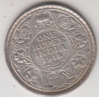 Giorgio V° India Britannica Moneta Arg. 1 Rupia 1918 Cons. BB - Kolonien