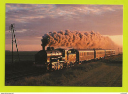 Train Touristique Du VERMANDOIS Tracté Par La Locomotive à Vapeur 140 C 134 VOIR DOS - Eisenbahnen