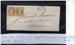 FRANCE N° 21 - Paire (GC 105 Angoulème) - 1849-1876: Classic Period