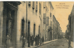 30 // ALAIS / ALES / école Des Mineurs Et Rue D Avejan - Alès