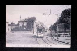 Cp, 45, Orléans, Le Boulevard Alexandre Martin, Côté Nord, Chemin De Fer, Tramway, Vierge - Orleans