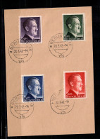 DR: MiNr. 799-802A, FDC Von Der Versandstelle Berlin, Blankoblatt - Lettres & Documents