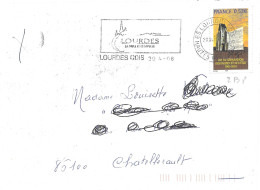 TIMBRE N° 3860  -  LOI DE SEPARATION DE L'EGLISE ET DE L'ETAT -  AU TARIF DU 1 3 05 AU 30 9 06 -  SEUL SUR LETTRE- 2005 - Postal Rates