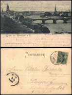 Frankfurt Am Main Panorama-Ansicht Gesamtansicht Partie Am Main 1905 - Frankfurt A. Main