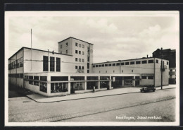 AK Reutlingen, Schwimmbad Mit Strasse, Bauhaus  - Andere & Zonder Classificatie