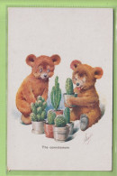 OLD POSTCARD -  CHILDREN - TOYS -    TEDDY BEAR -  ' THE CONNOISSEURS ' - ED. BKWI - Games & Toys