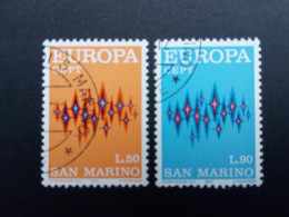 SAN MARINO MI-NR. 997-998 GESTEMPELT(USED) EUROPA 1972 STERNE - 1972