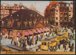 Ansichtskarte Foto Hauptwache Frankfurt Am Main Nach Krefeld 1981 Straßenbahn - Autres & Non Classés