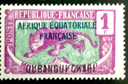 1915 A.E.F. OUBANGUI - CHARI - PANTHÈRE - NEUF** - Nuevos