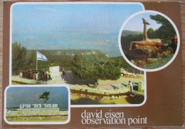 ISRAEL DAVID EISEN OBSERVATION POINT OSFYAH CARMEL MOUNT POSTKARTE POSTCARD ANSICHTSKARTE CARTOLINA CARD CARTE POSTALE - Israel