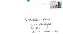 TIMBRE N° 3909   -   JOURNALISTES    -  AU TARIF DU 1 3 05 AU 30 9 06 -   - SEUL SUR LETTRE- 2006 - Postal Rates