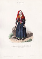 Paysanne De La Vallee D'Ossau (Basses Pyrenees) - Bäuerin Pyrénées-Atlantiques / France Frankreich / Costum - Prenten & Gravure