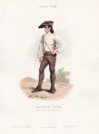 Paysan De Laruns (Vallee D'Ossau-Basses Pyrenees) -  Bauer Farmer Laruns / French Man Homme / France Frankreic - Estampes & Gravures