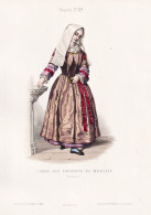 Femme Des Environs De Morlaix (Finistere) - Morlaix Finistere Bretagne / France Frankreich / Costume Tracht Co - Prenten & Gravure