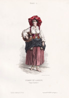 Femme De Laruns (Basses Pyrenees) - Laruns Pyrénées-Atlantiques / French Woman Frau Femme / France Frankreic - Prenten & Gravure
