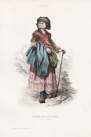 Femme De La Tour (Puy-de-Dome) - La Tour-d'Auvergne / French Woman Frau Femme / France Frankreich / Costume Tr - Stiche & Gravuren