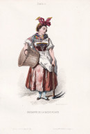 Femme De La Basse Alsace - Elsass Alsace / French Woman Frau Femme / France Frankreich / Costume Tracht Costum - Prenten & Gravure