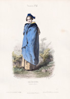 Arlesienne (Costume D'Hiver) - Arles Bouches-du-Rhone / French Woman Frau Femme / France Frankreich / Costume - Stampe & Incisioni