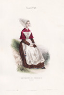 Artisanne De Morlaix - Craftswoman Handwerkerin Morlaix Finistere Bretagne / France Frankreich / Costume Trach - Prints & Engravings