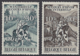 BELGIQUE - 1944 - MNH/*** LUXE  - SECOURS D'HIVER WINTERHULP- COB 639-640 -  Lot 26053 - Ongebruikt