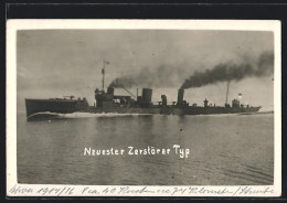 AK Neuester Zerstörer Typ In Fahrt  - Warships