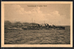 AK Torpedoboote In Voller Fahrt  - Warships