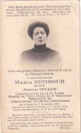 Maria Dembour : Dinant 1865 - Paliseul 1918 - Images Religieuses