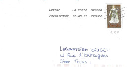 TIMBRE N° 3921   -   LA CLEMENCE DE FITUS    -  AU TARIF DU 1 3 05 AU 30 9 06 -    - SEUL SUR LETTRE- 2007 - Posttarieven
