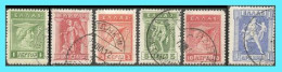 GREECE-GRECE - HELLAS- 1911: 1L 2L.5L.10L+1drx Egraved - From Set Used - Usati