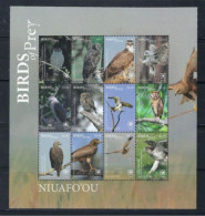 ● 2018 TONGA ● NIUAFO'OU ֎ Uccelli ֎ FOGLIETTO Nuovo ** ● BIRDS Of Prey ● Lotto N. 2157 ● - Tonga (1970-...)