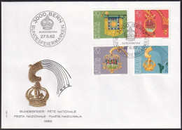 SCHWEIZ 1982 Mi-Nr. 1223/26 FDC - FDC