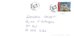 TIMBRE N° 3923   -   PATRIMOINE MONDIAL FRANCE NATIONS     -  AU TARIF DU 1 3 05 AU 30 9 06 -    - SEUL SUR LETTRE- 2006 - Posttarife