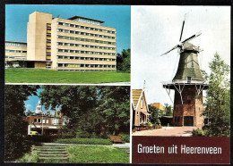 HEERENVEEN Groeten Uit 3-luik Met Molen Ca 1978  Moulin / Mill / Mühle - Heerenveen