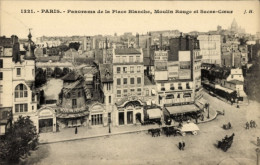 CPA Paris IX, Panorama Der Place Blanche, Moulin Rouge, Sacre Coeur - Other & Unclassified