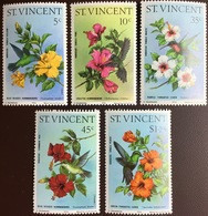 St Vincent 1976 Hummingbirds Birds Flowers MNH - Otros & Sin Clasificación