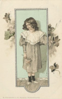 Jeune Fille Au Bouquet : M. Kimmelstiel & C° . Cassel 1899. Art Nouveau. - Sonstige & Ohne Zuordnung