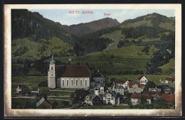 AK Neu St. Johann, Ortsansicht Mit Kirche Und Speer  - Other & Unclassified