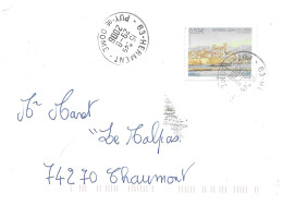 TIMBRE N° 3940   -  ANTIBES JUAN LES PINS    -  AU TARIF DU 1 3 05 AU 30 9 06 -    - SEUL SUR LETTRE- 2006 - Tarifas Postales