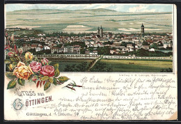 Lithographie Göttingen, Panorama  - Goettingen