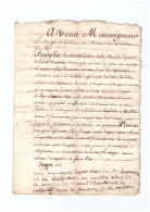 1791 - Auterive (Haute-Garonne) - Requête Du Curé De L'église Saint-Paul à L'archevêque De Toulouse - Historical Documents