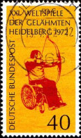 RFA Poste Obl Yv: 579 Mi:733 Weltspiele Der Gelähmten Heidelberg Tir à L'arc (Beau Cachet Rond) - Used Stamps