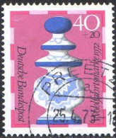 RFA Poste Obl Yv: 594 Mi:744 Wohlfahrtsmarke Echecs La Dame (TB Cachet Rond) - Used Stamps