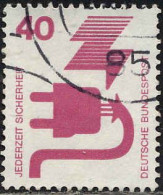 RFA Poste Obl Yv: 575 Mi:699A Jederzeit Sicherheit Accidents Electriques (cachet Rond) - Used Stamps
