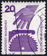 RFA Poste Obl Yv: 574b Mi:696C Jederzeit Sicherheit Scie Circulaire (cachet Rond) - Used Stamps