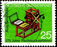 RFA Poste Obl Yv: 566 Mi:715 Alois Senefelder 175 Jahre Flachdruckverfahren (cachet Rond) - Usados