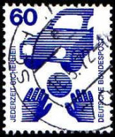 RFA Poste Obl Yv: 557 Mi:701A Jederzeit Sicherheit Sécurité Routière (TB Cachet Rond) - Used Stamps