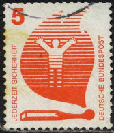 RFA Poste Obl Yv: 555 Mi:694A Jederzeit Sicherheit (Prévention Des Incendies) (cachet Rond) - Used Stamps