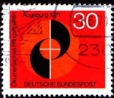 RFA Poste Obl Yv: 543 Mi:679 Ökumenisches Pfingstreffen Augsburg (Beau Cachet Rond) - Used Stamps